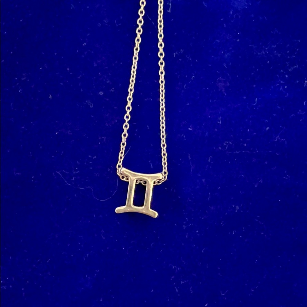 Gemini necklace - silver